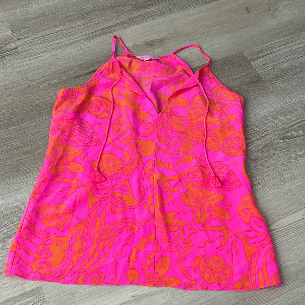 Lilly Pulitzer Hot Pink & Bright Orange Tank